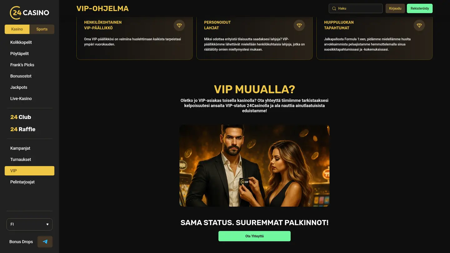 24Casino — Offers in detail