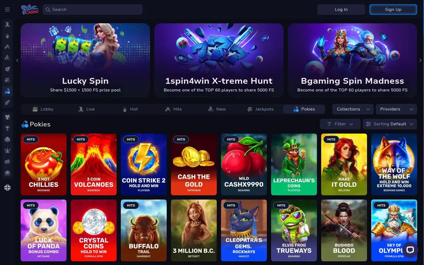 7BitCasino — Game lobby