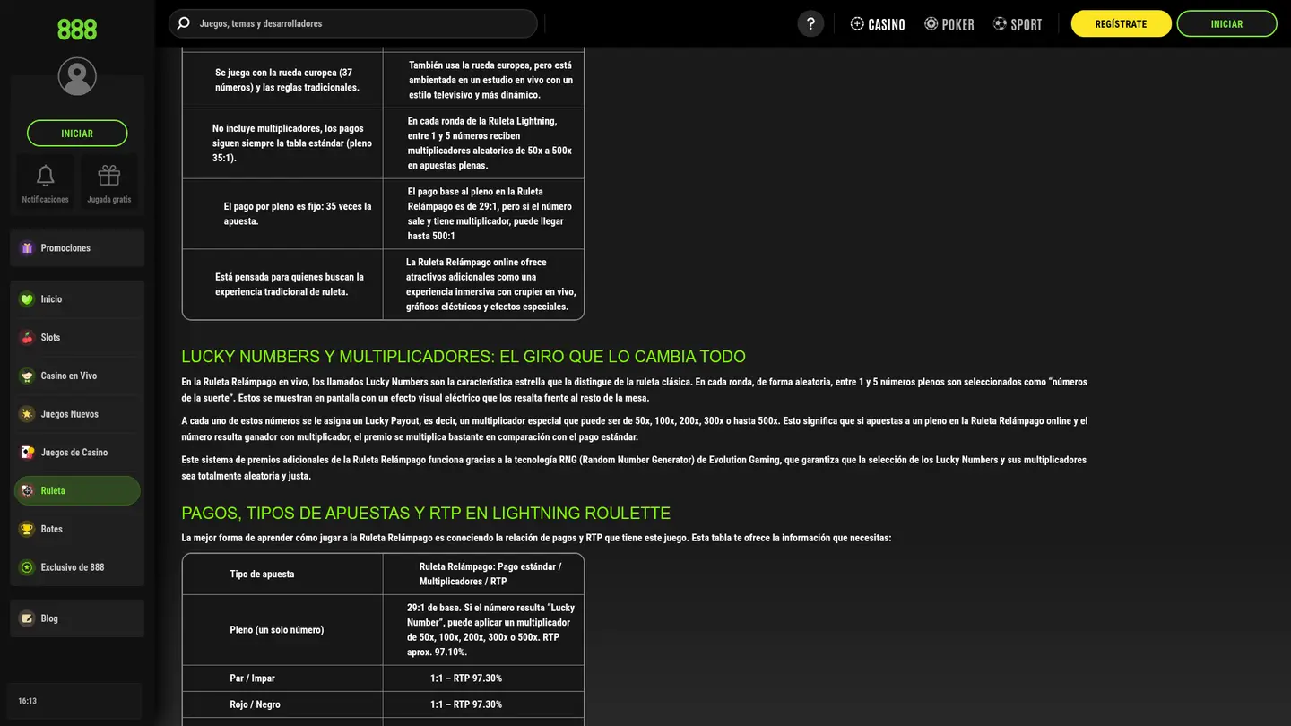 888 Casino ES — Deposit methods