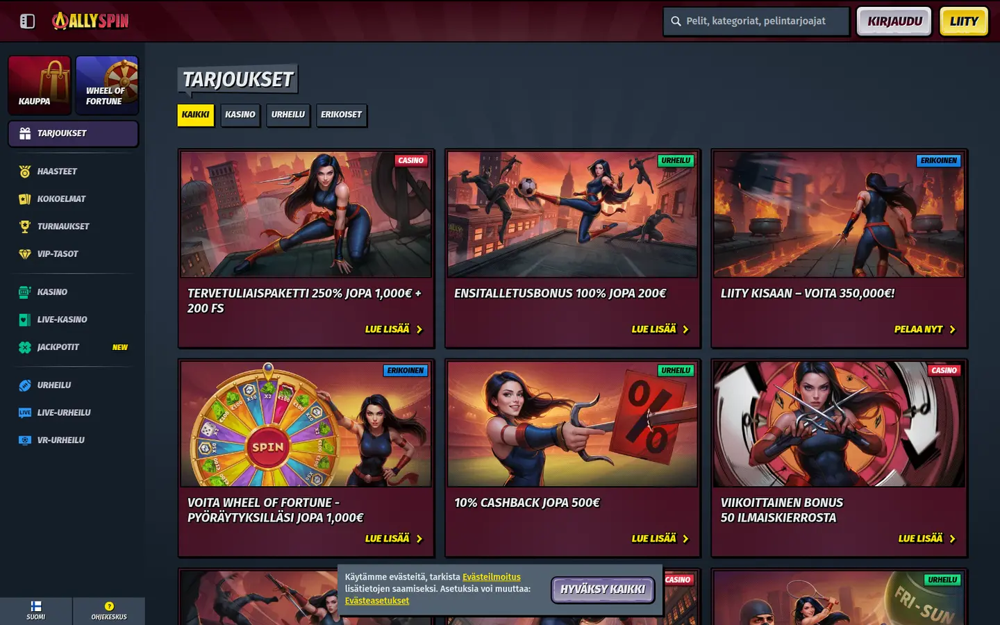 AllySpin Casino — Promotions