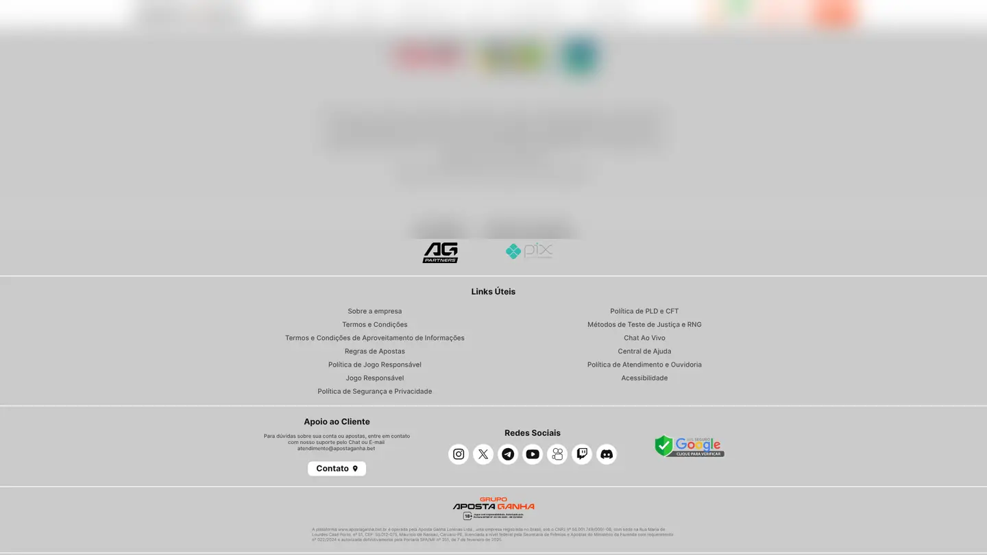 ApostaGanha Casino — Deposit methods