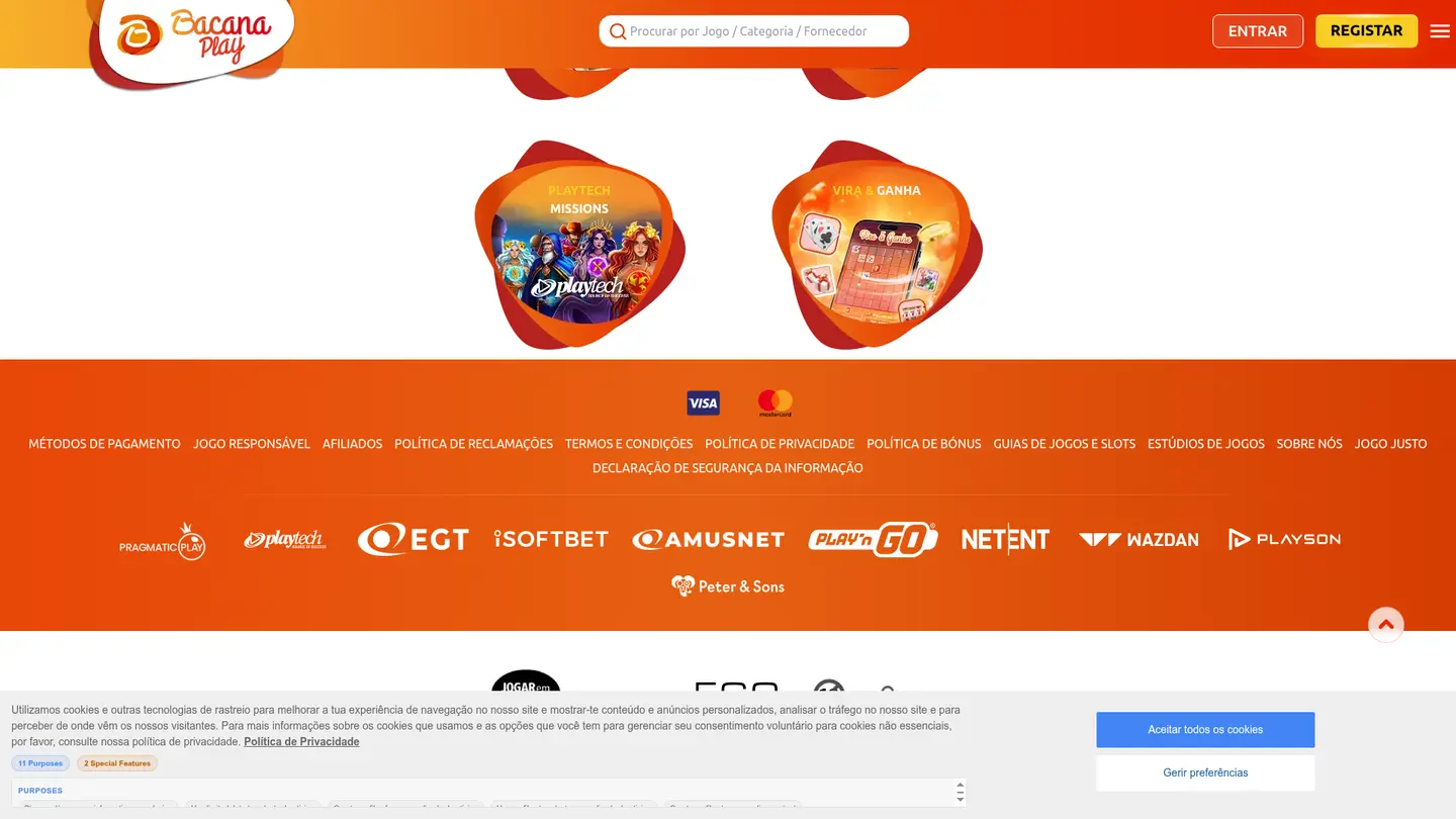 BacanaPlay Casino — Offers in detail