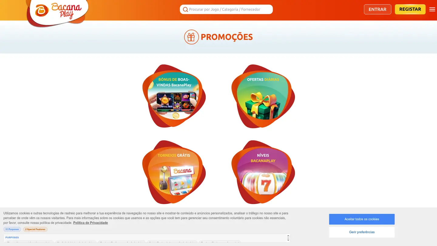 BacanaPlay Casino — Promotions
