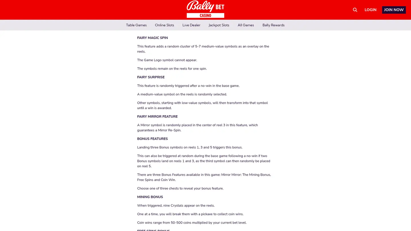 Bally Casino PA — Support in detail