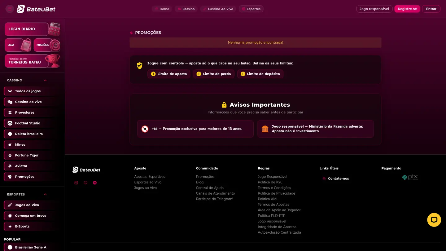 BateuBet Casino — Promotions