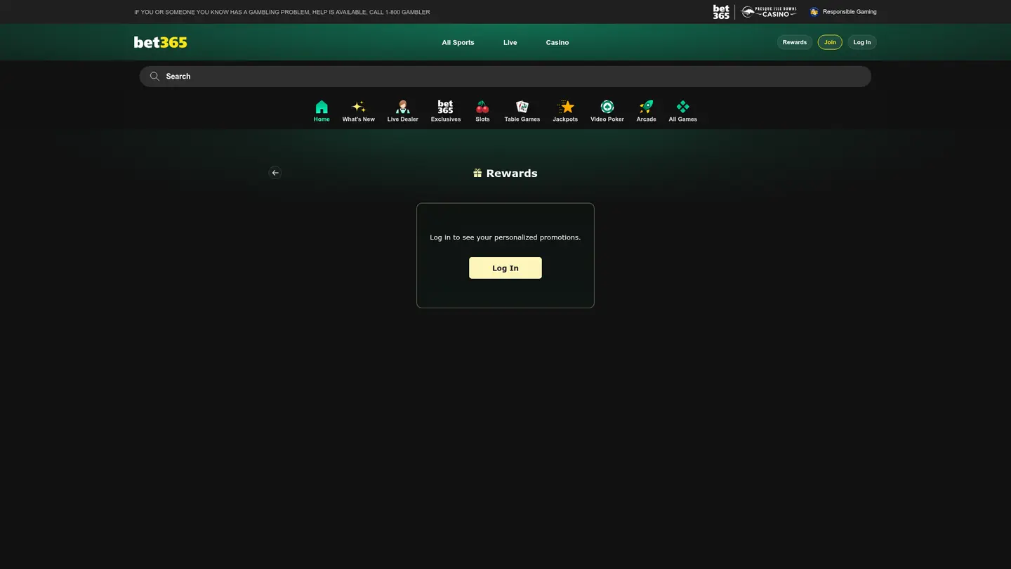 bet365 Casino MI — Tilboðin