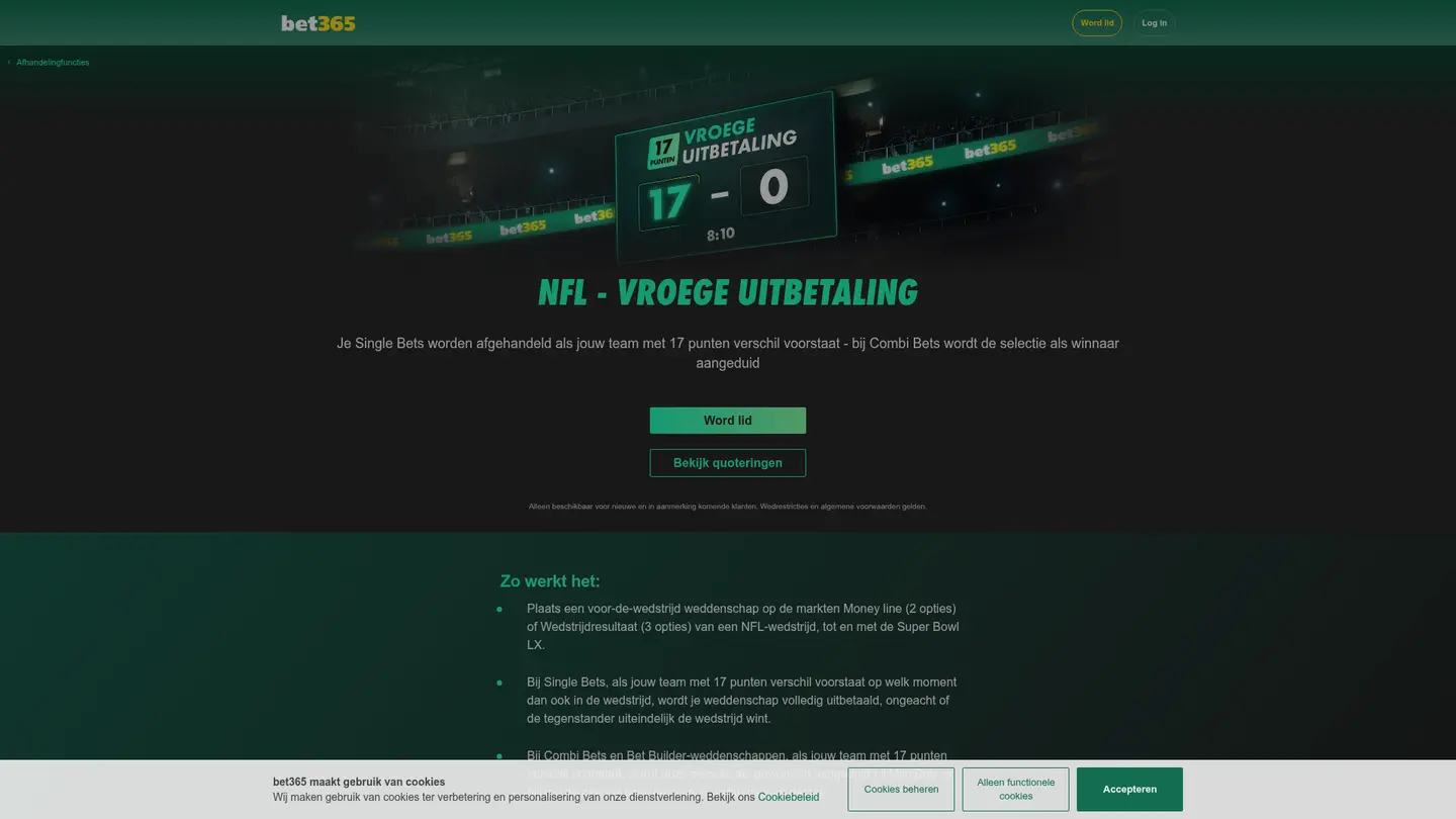 bet365 Casino NL — Withdrawal terms