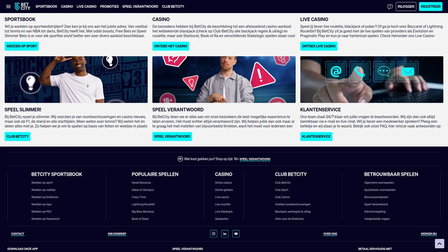 Betcity Casino — Payment methods and licensing