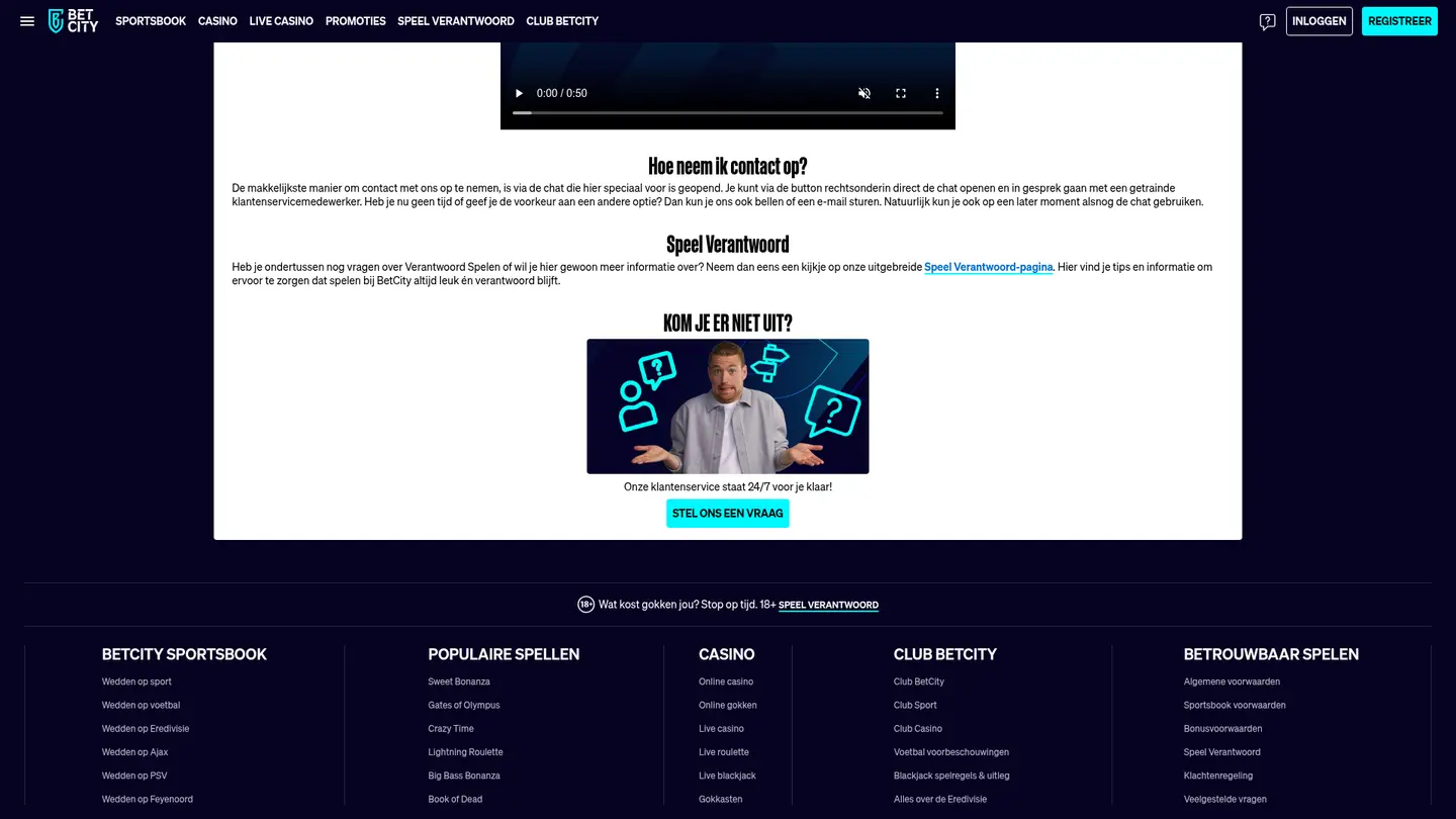 Betcity Casino — Deposit methods
