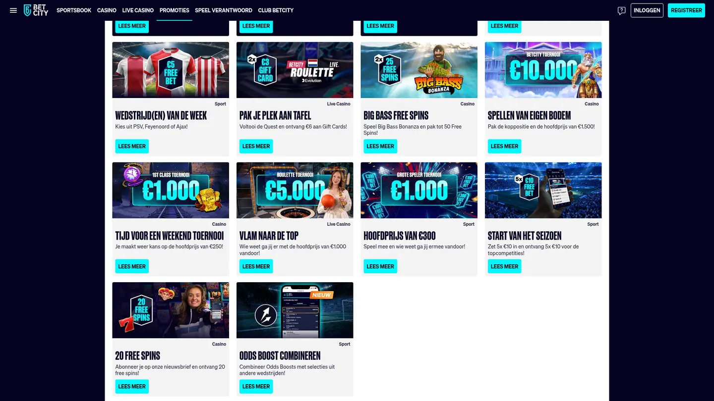 Betcity Casino — Offers in detail