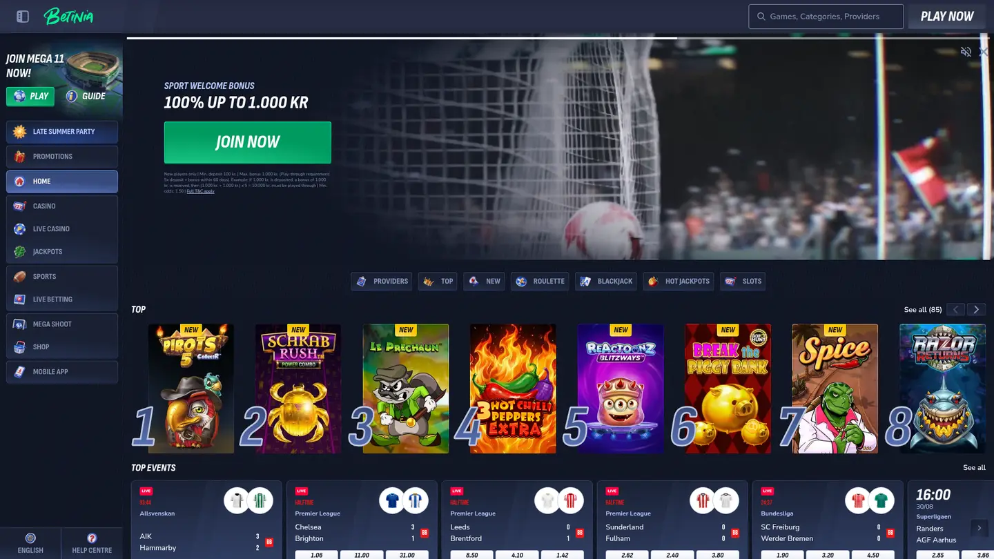 Betinia Casino DK Review — The Honest Rundown