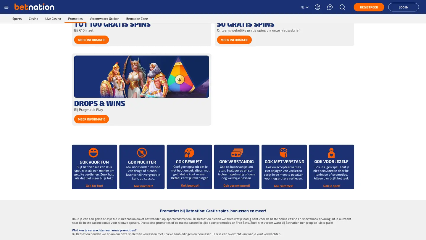 Betnation Casino — Offers in detail