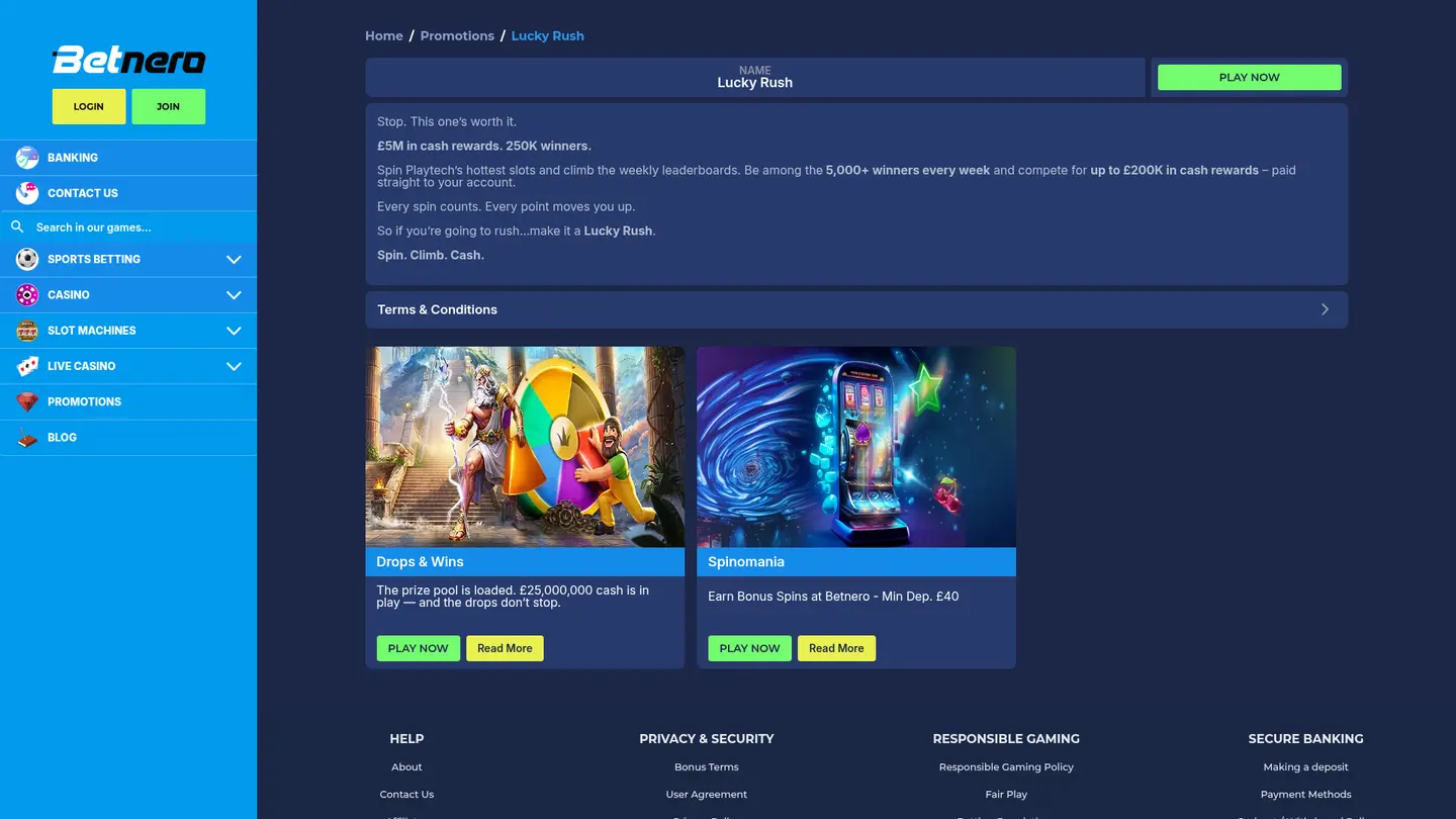 BetNero Casino UK — Promotions