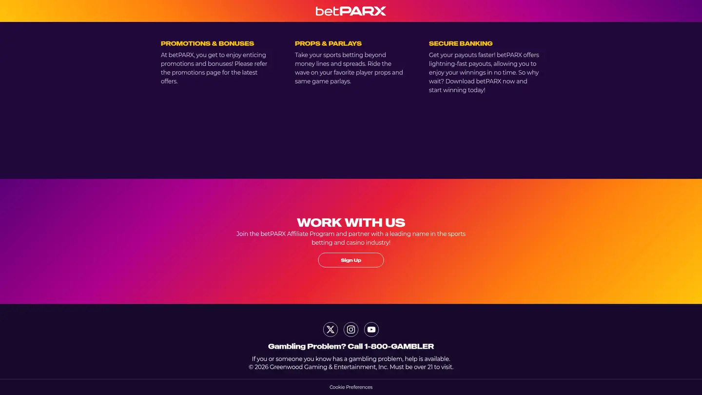 betPARX Casino NJ — Payment methods and licensing