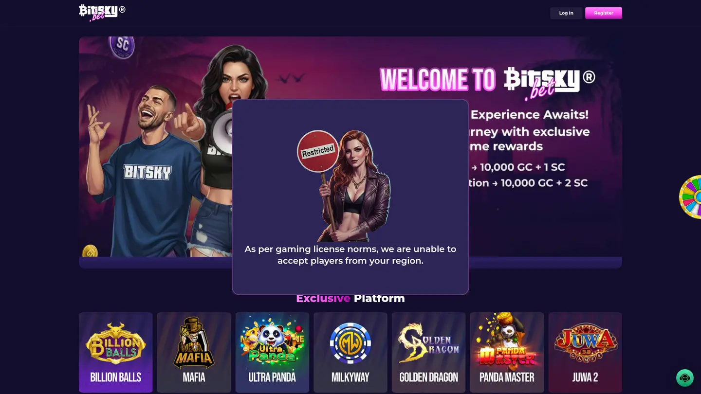 BitskyBet Casino — Offers in detail