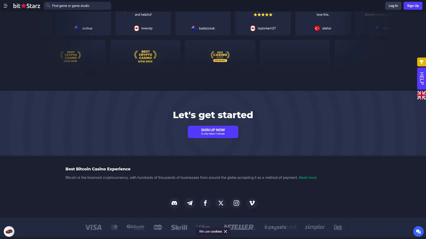 BitStarz Casino — Greiðsluleiðir og leyfi