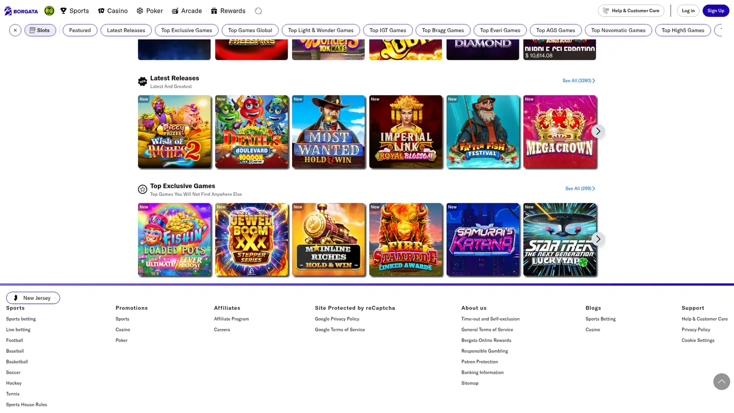 Borgata Online Casino PA — More of the lobby