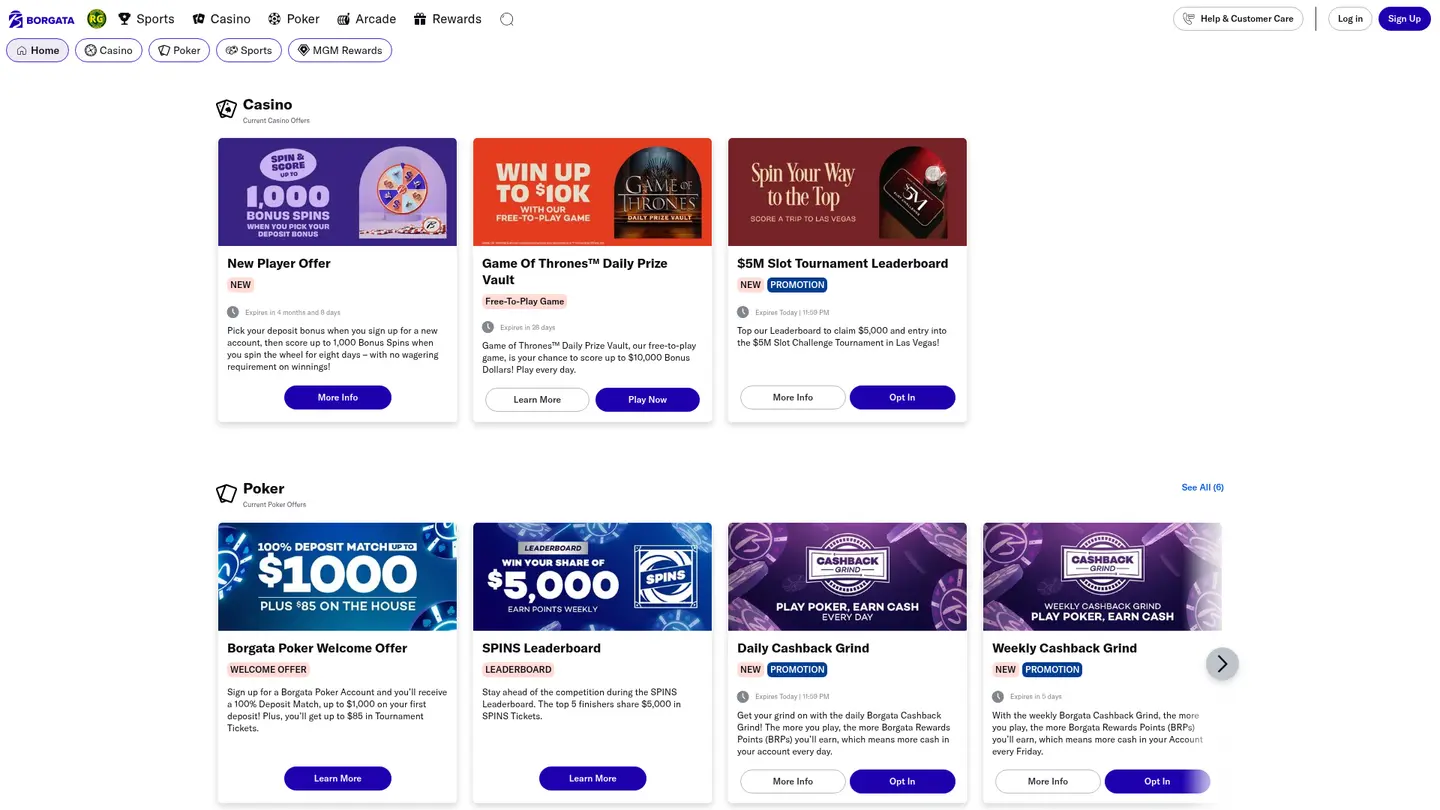 Borgata Online Casino PA — Promotions