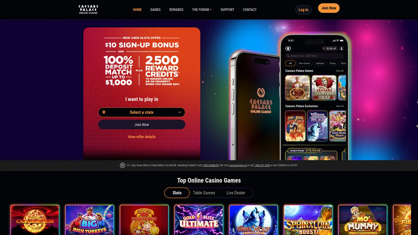 Inside Caesars Palace Online Casino MI: Games, Banking and the Small Print
