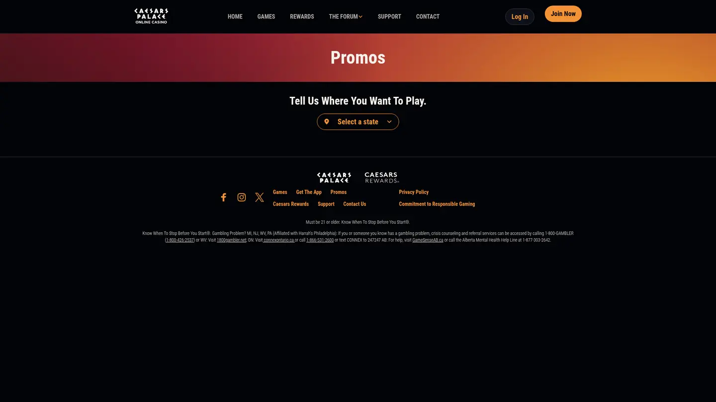 Caesars Palace Online Casino MI — Offers in detail