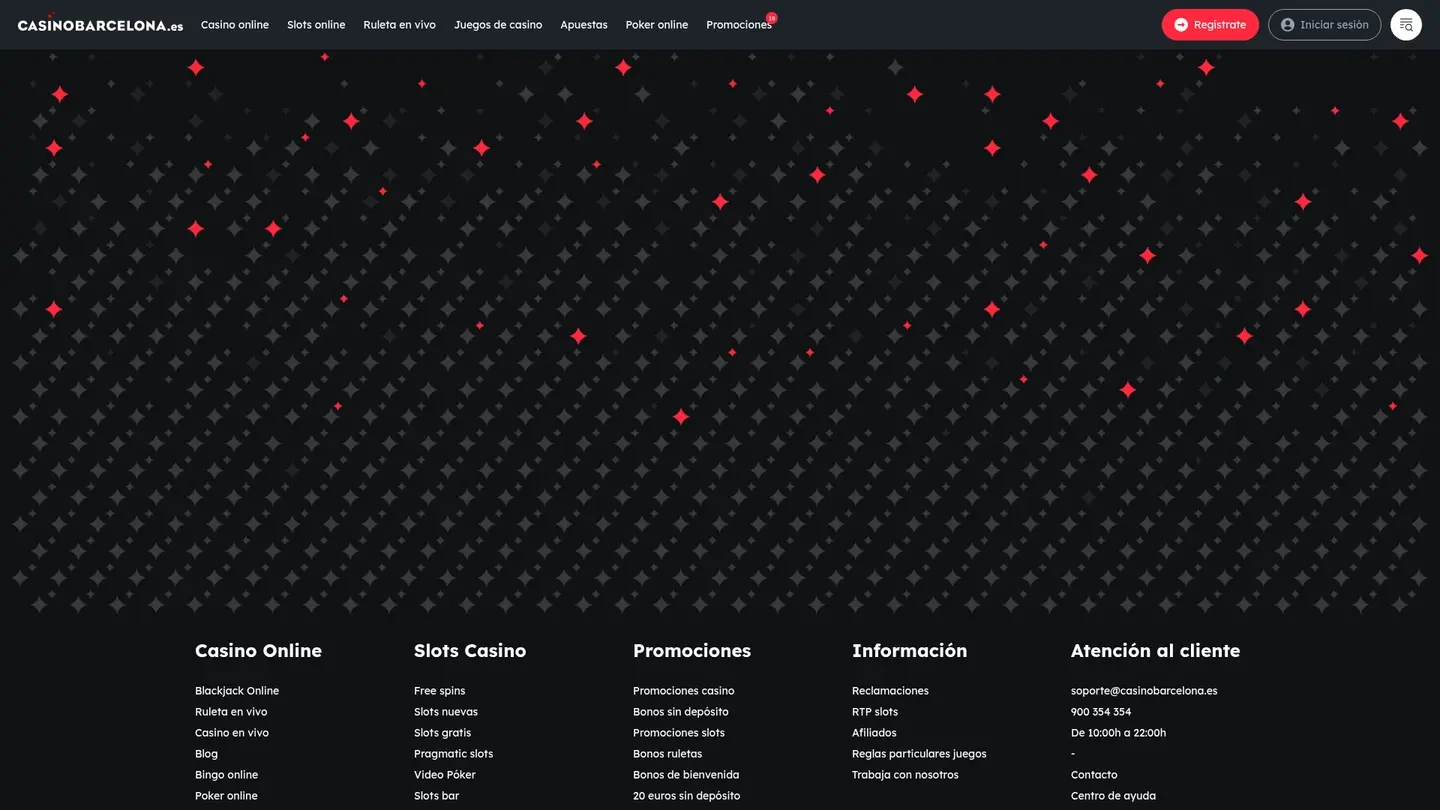 Casino Barcelona — Support in detail