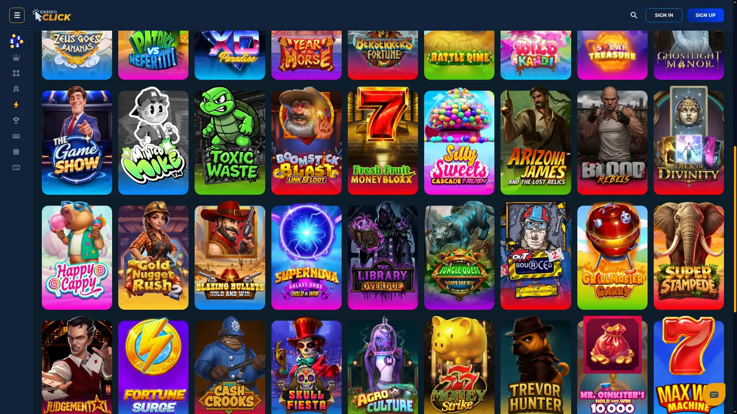 Casino Click — More of the lobby