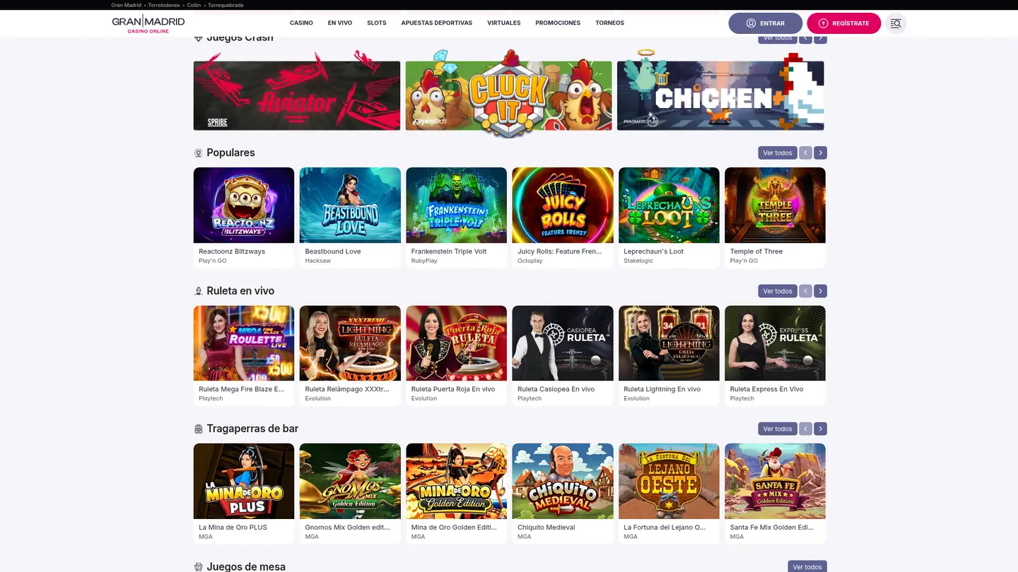 Casino Gran Madrid Online — Terms in detail