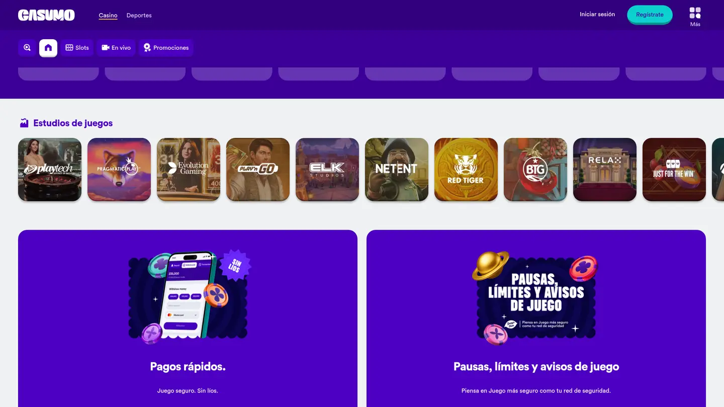 Casumo Casino ES — Deposit methods