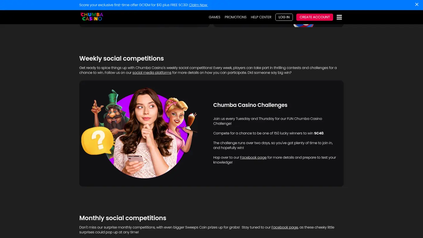 Chumba Social Casino — Offers in detail