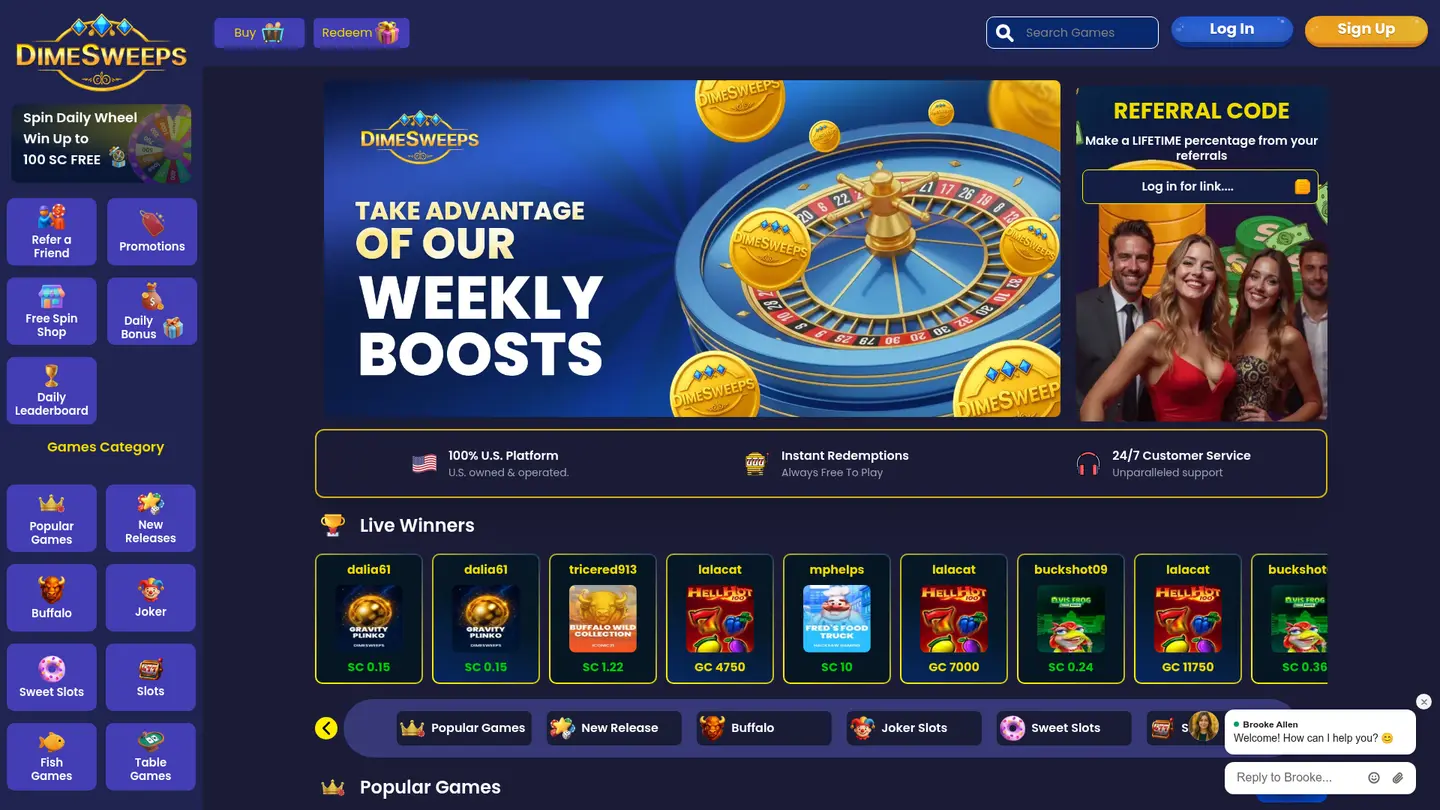Dime Sweeps Casino, Reviewed