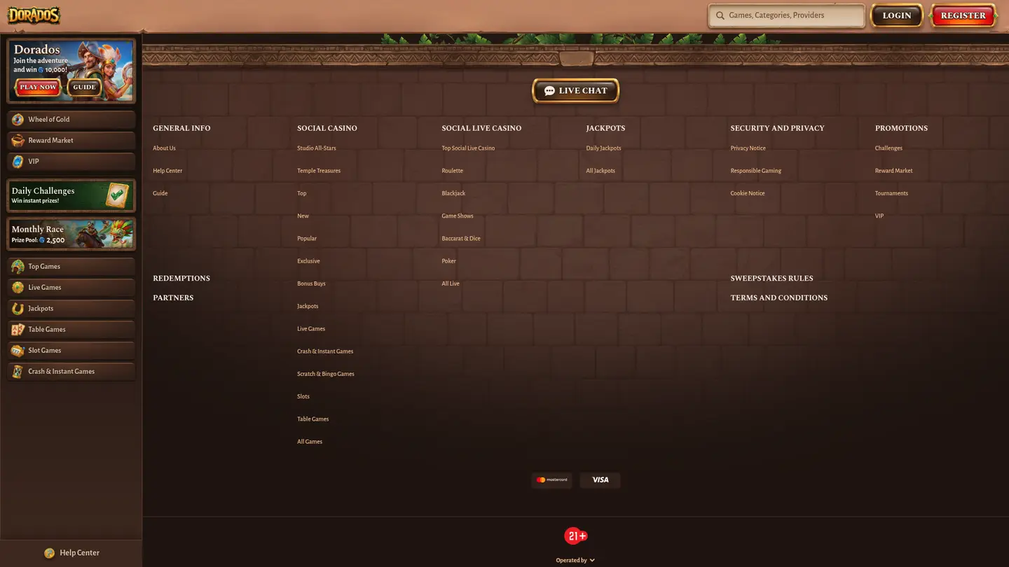 Dorados Casino — Support in detail