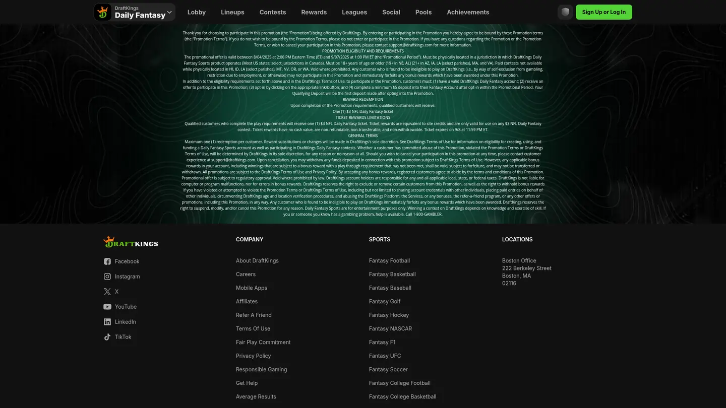 DraftKings Casino Ontario — Withdrawal terms