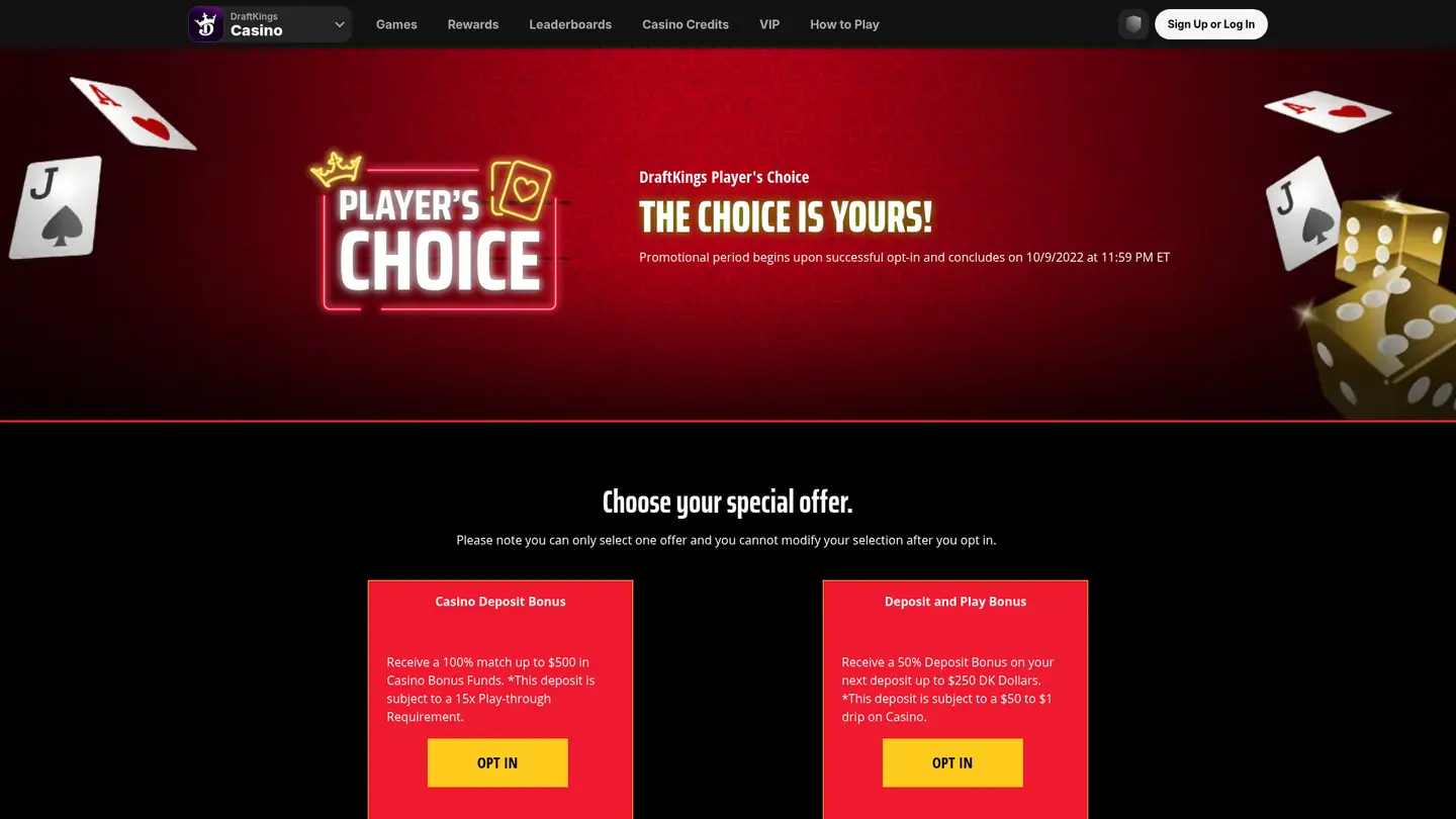 DraftKings Casino — Banking