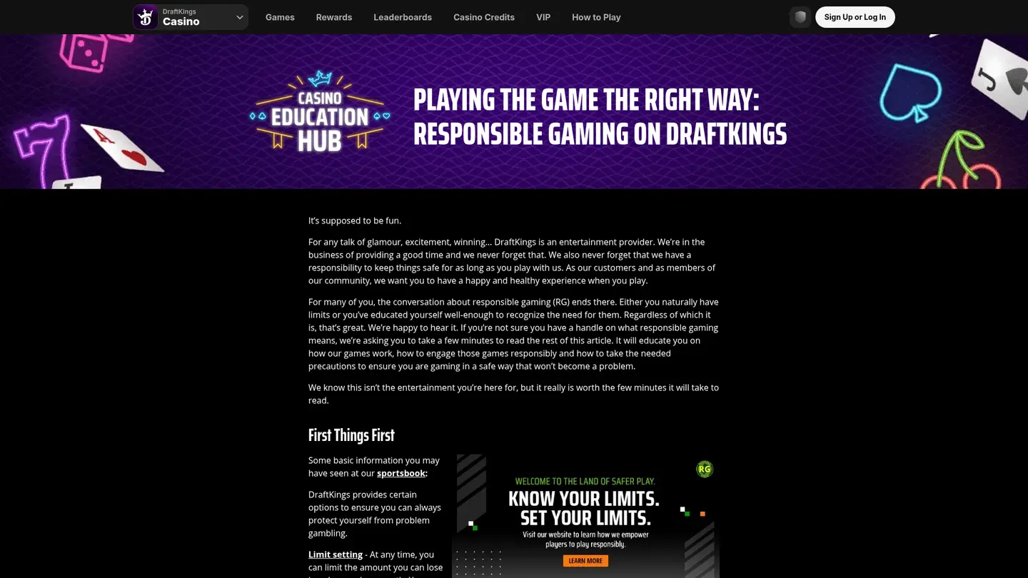 DraftKings Casino — Support and licensing