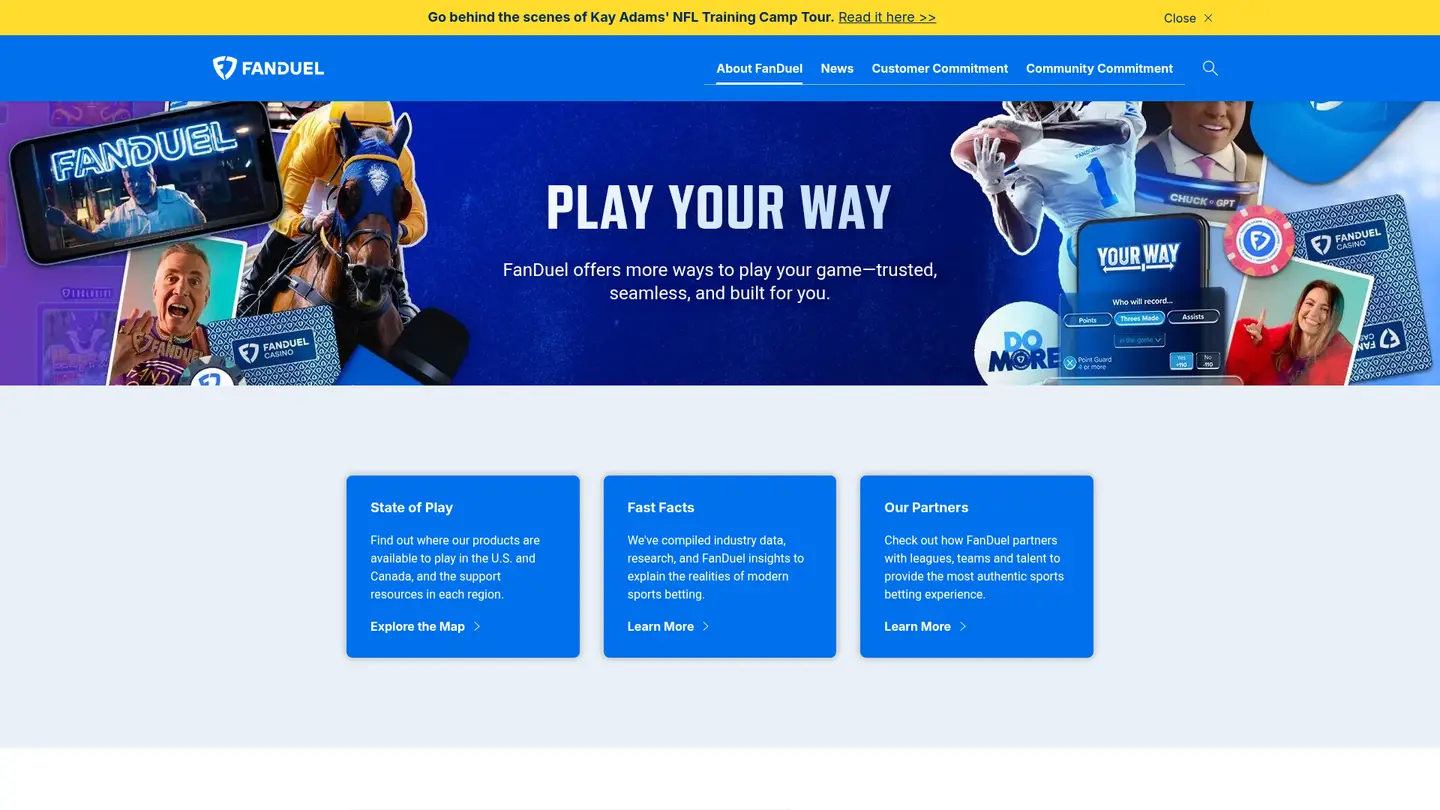 FanDuel Casino — Support and licensing
