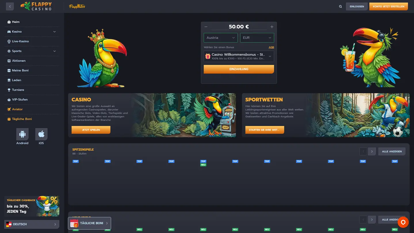 Flappy Casino — Withdrawal terms