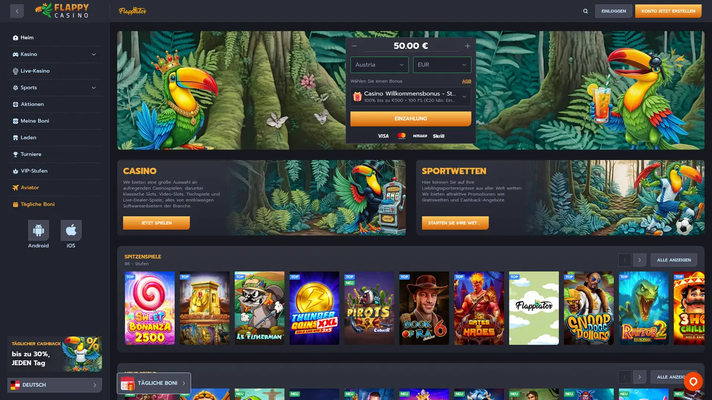 Flappy Casino — Support and licensing
