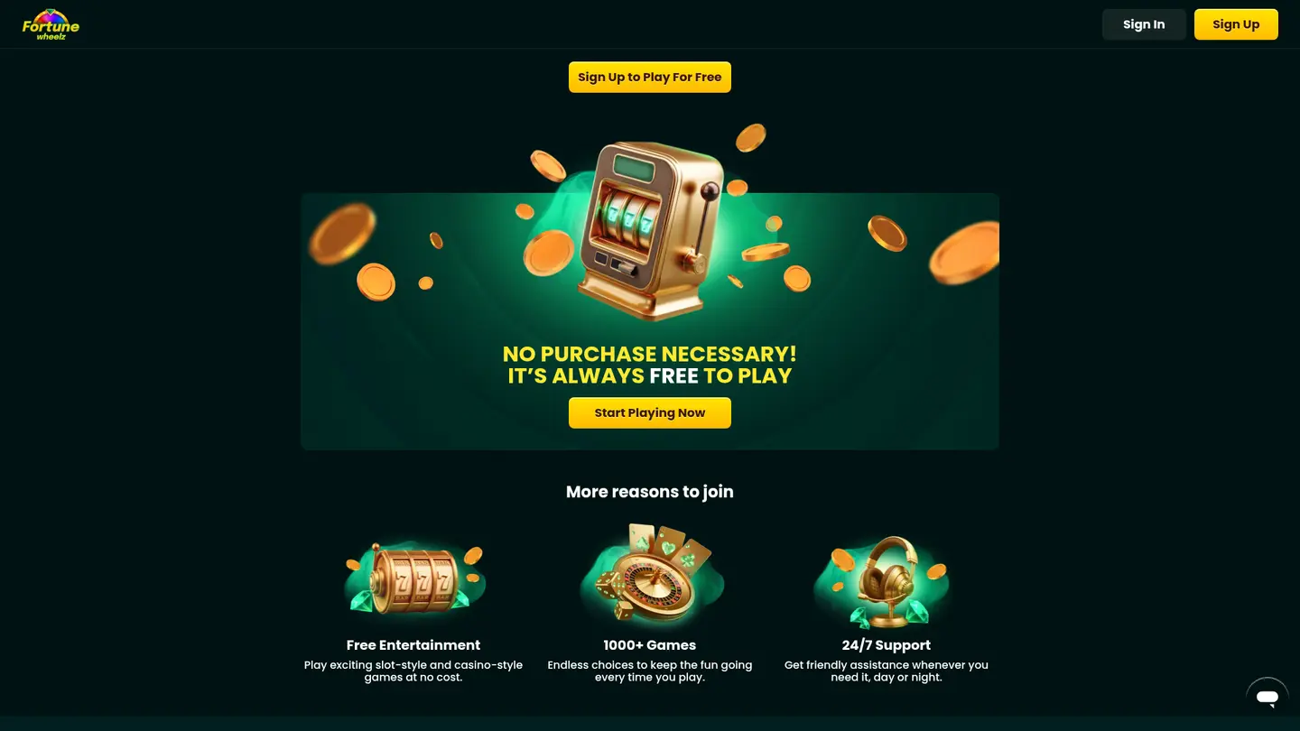 Fortune Wheelz Casino — Offers in detail