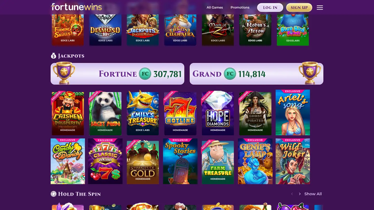Fortune Wins Casino — More of the lobby