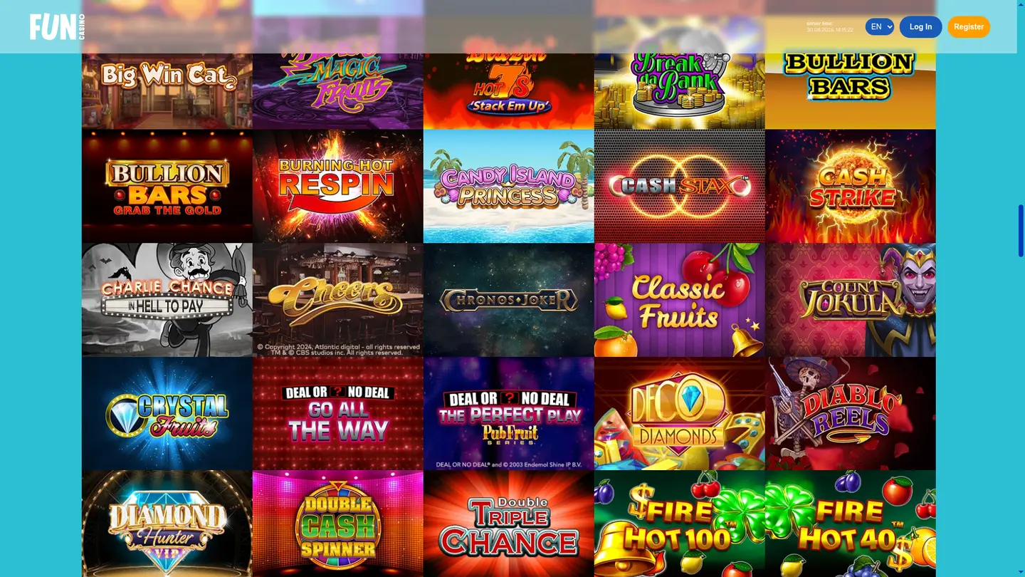 Fun Casino — More of the lobby
