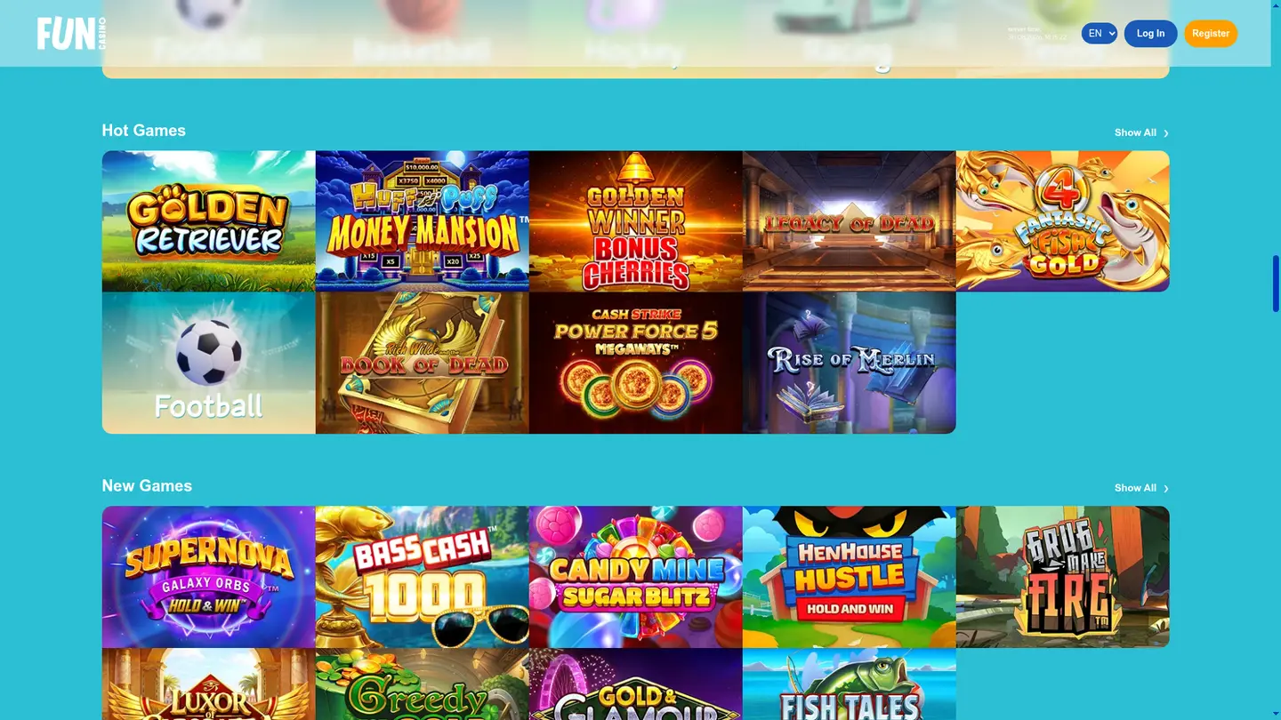 Fun Casino — Deposit methods