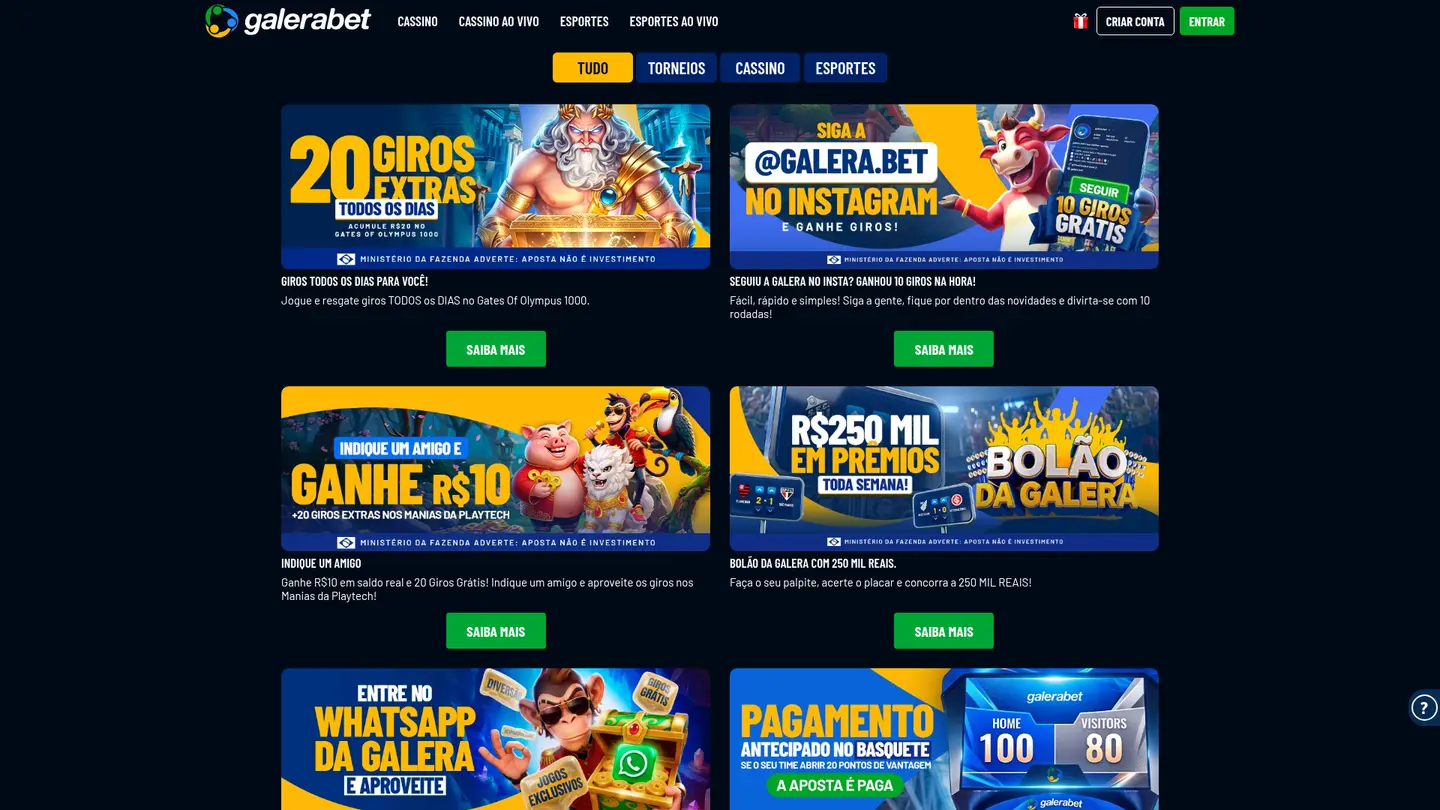 Galera.bet Casino — Promotions