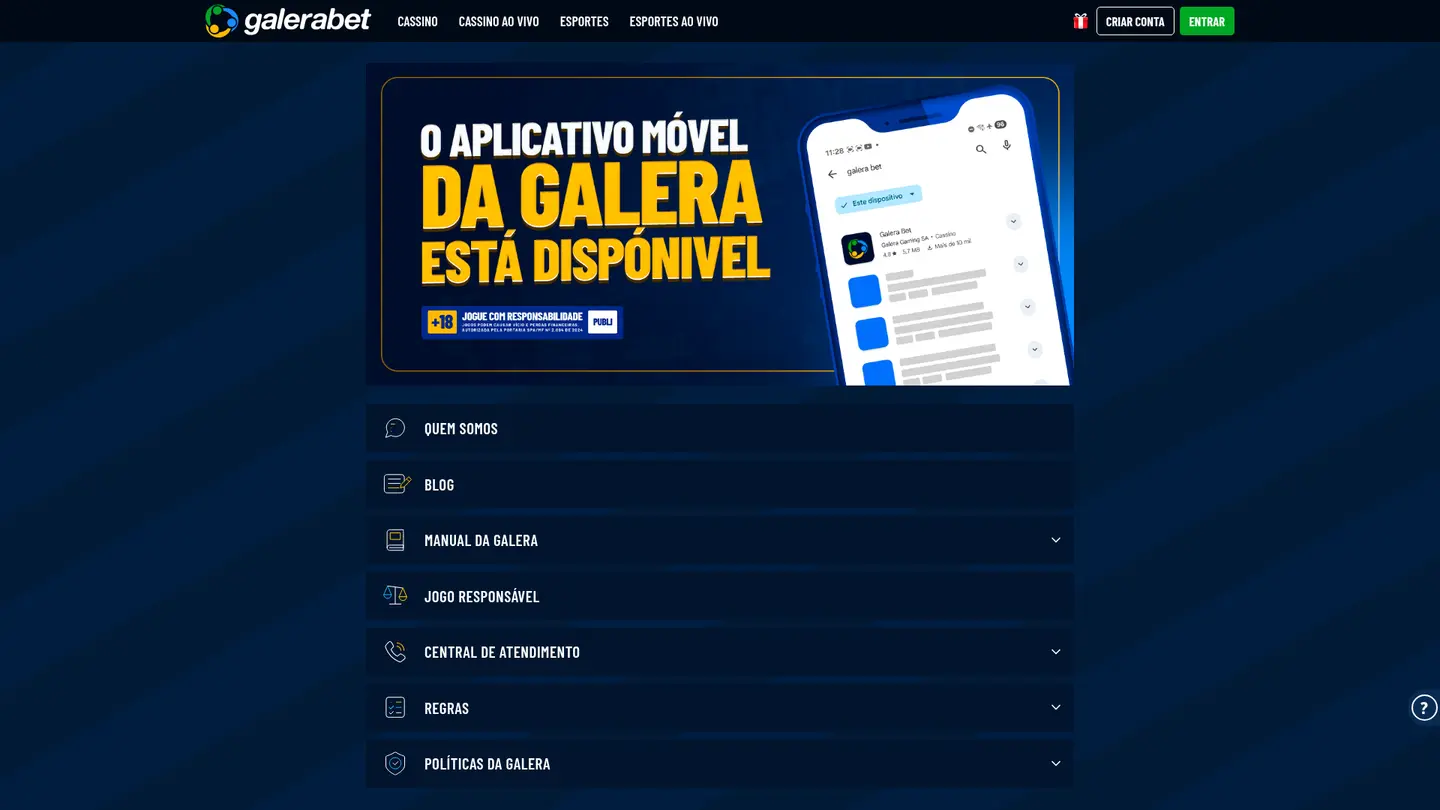 Galera.bet Casino — Support in detail