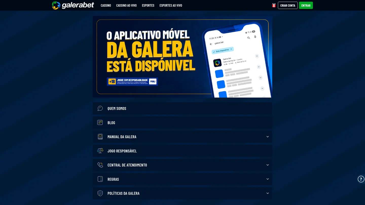 Galera.bet Casino — Support and licensing