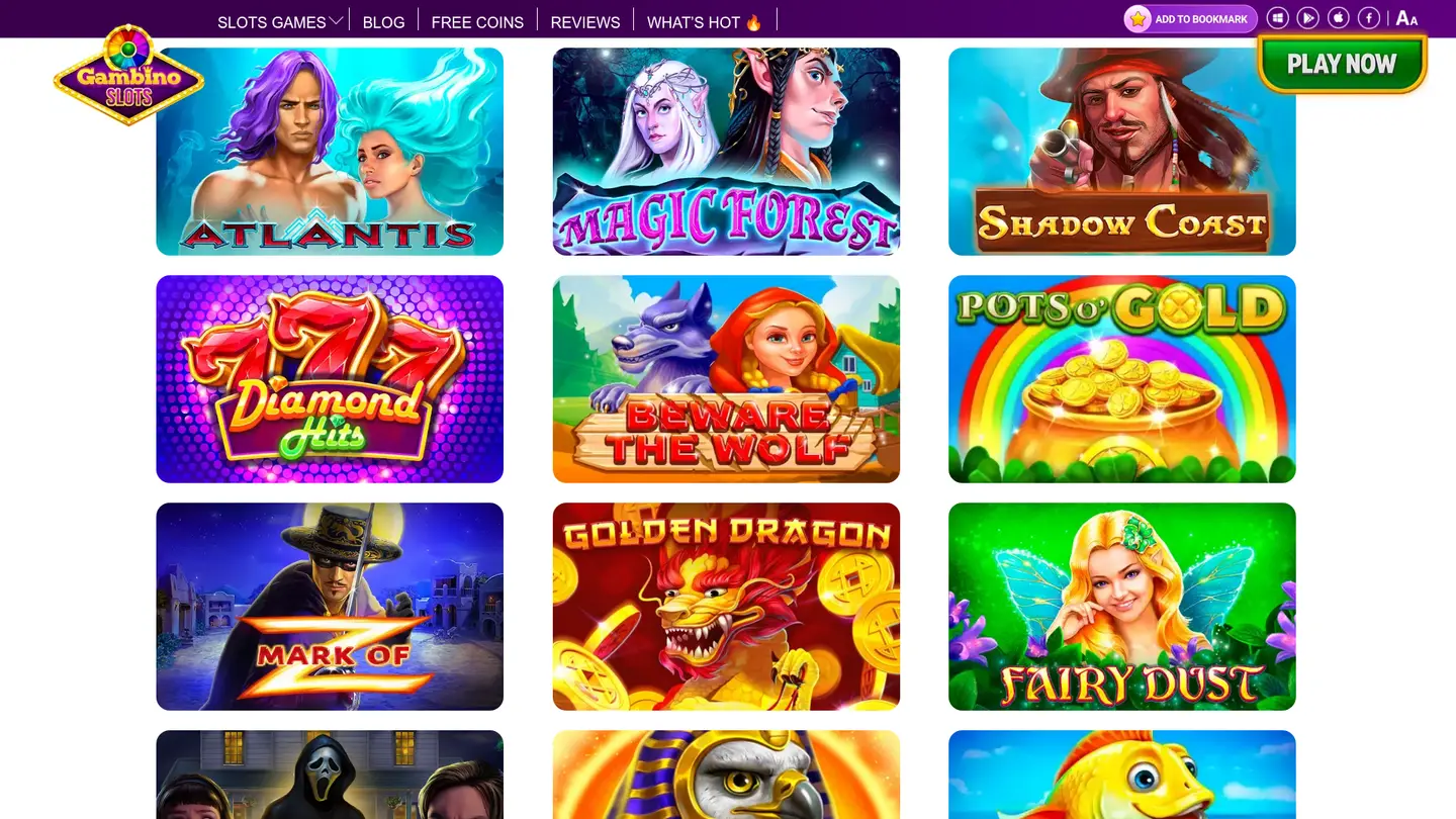 Gambino Slots Casino — More of the lobby