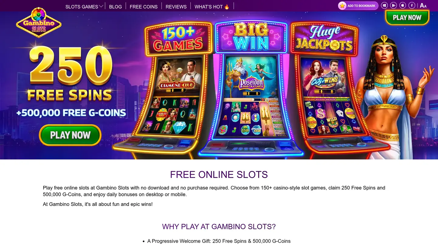 Gambino Slots Casino Review: Progressive Welcome Gift
