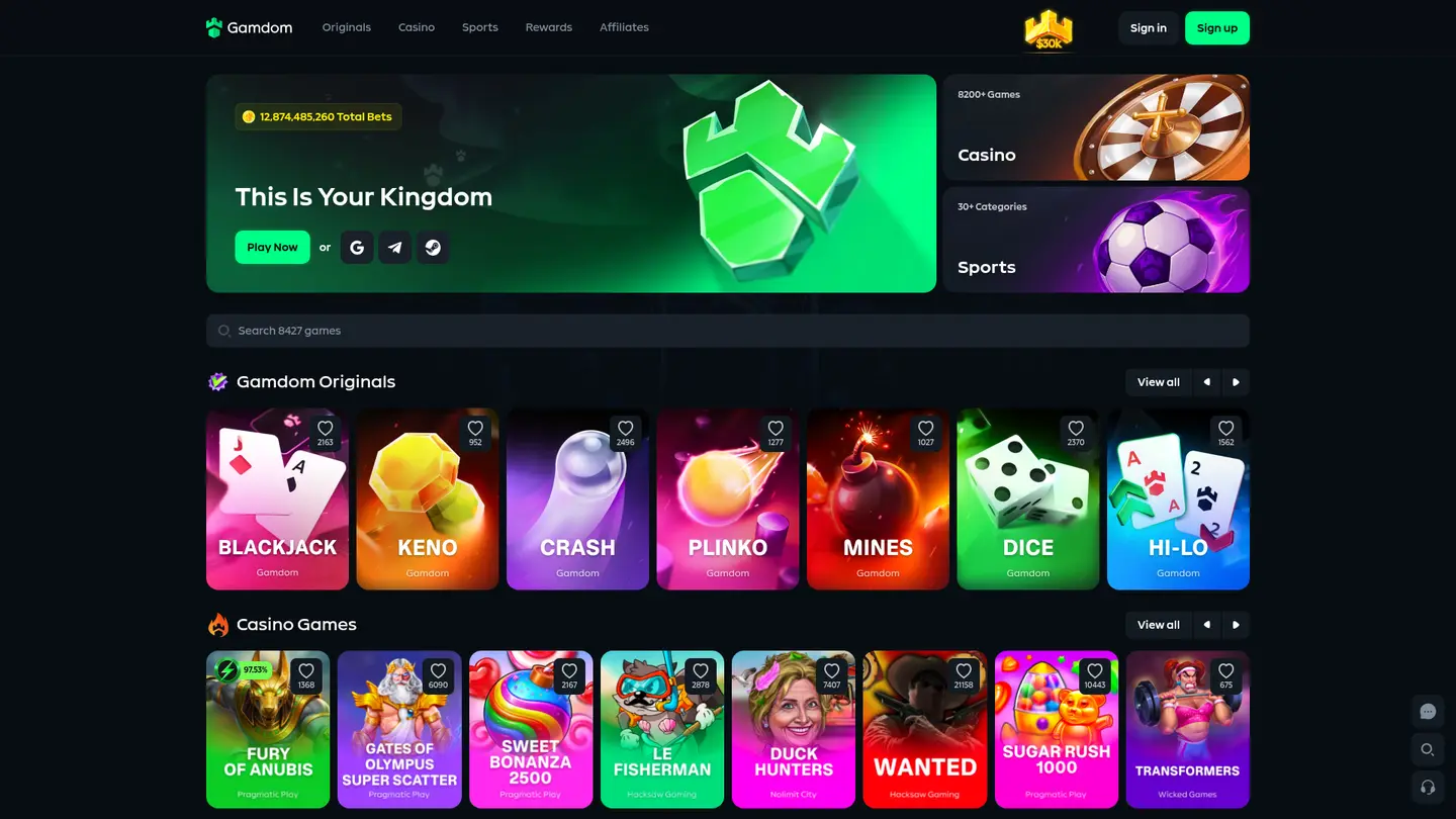 Gamdom Casino, Reviewed