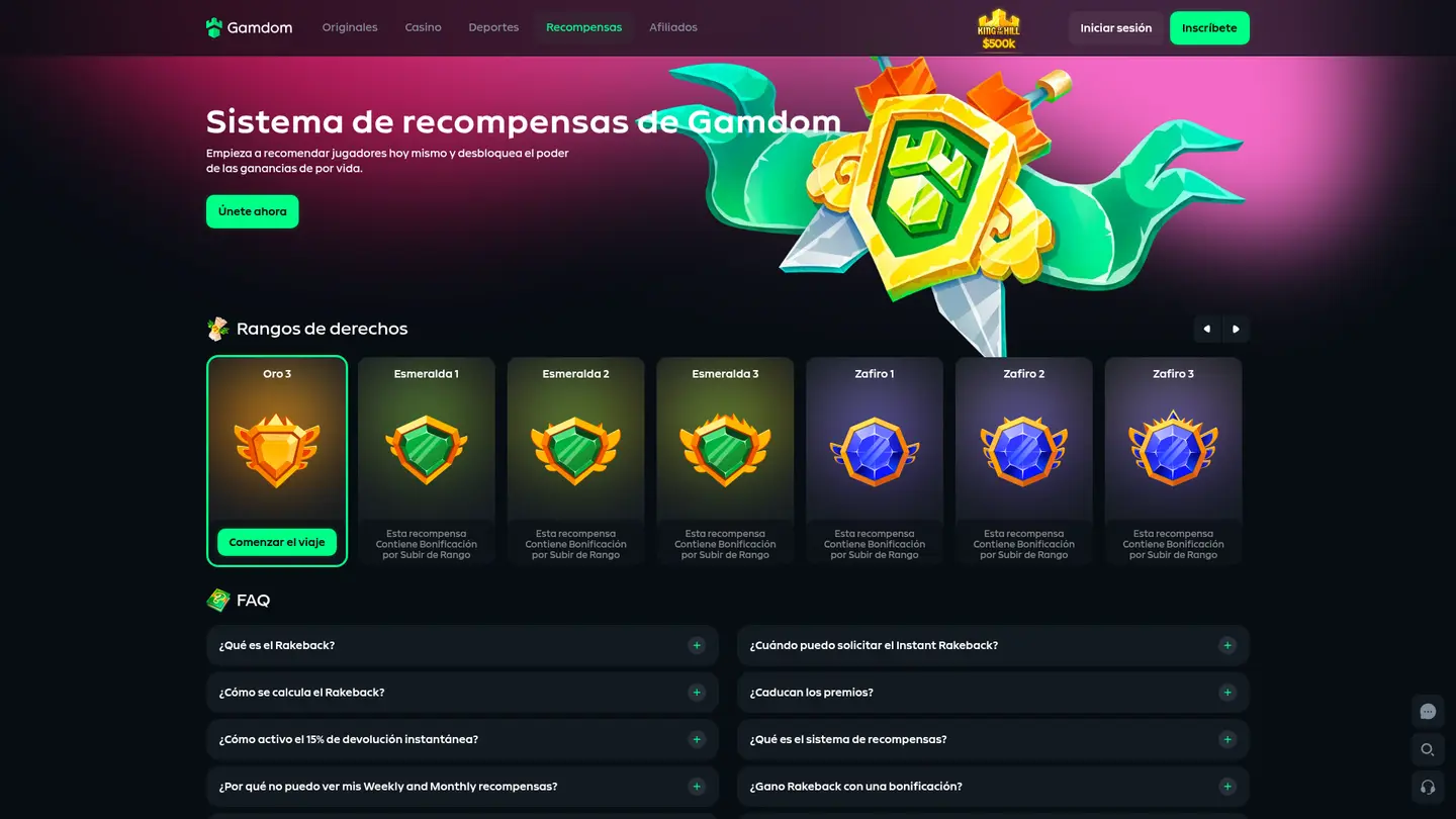 Gamdom Casino — Promotions