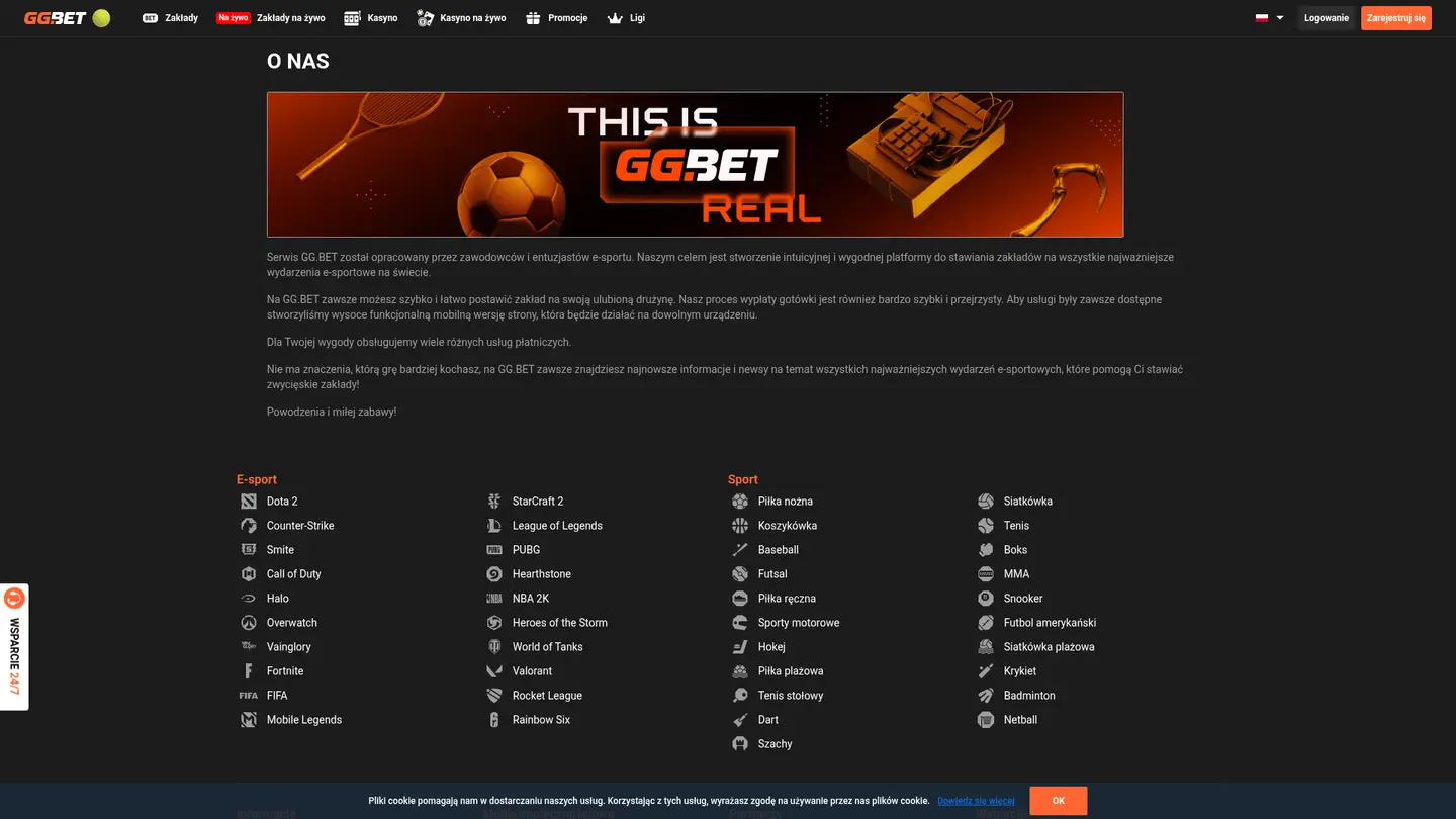 GG.BET Casino — Support and licensing