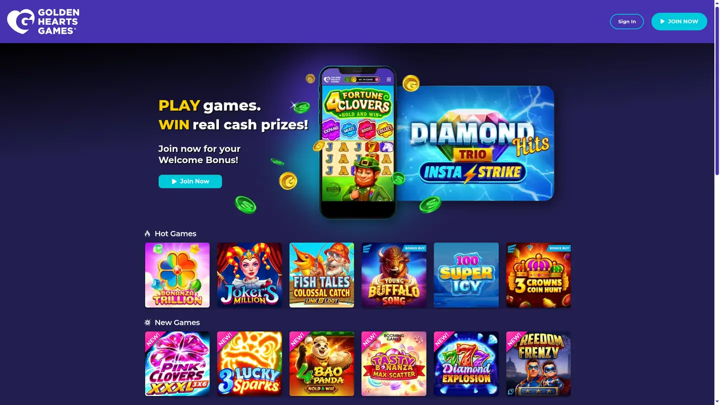 Golden Hearts Games Casino, Reviewed